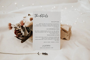 Boho Details Wedding Card, a Card Template by LucaTheme