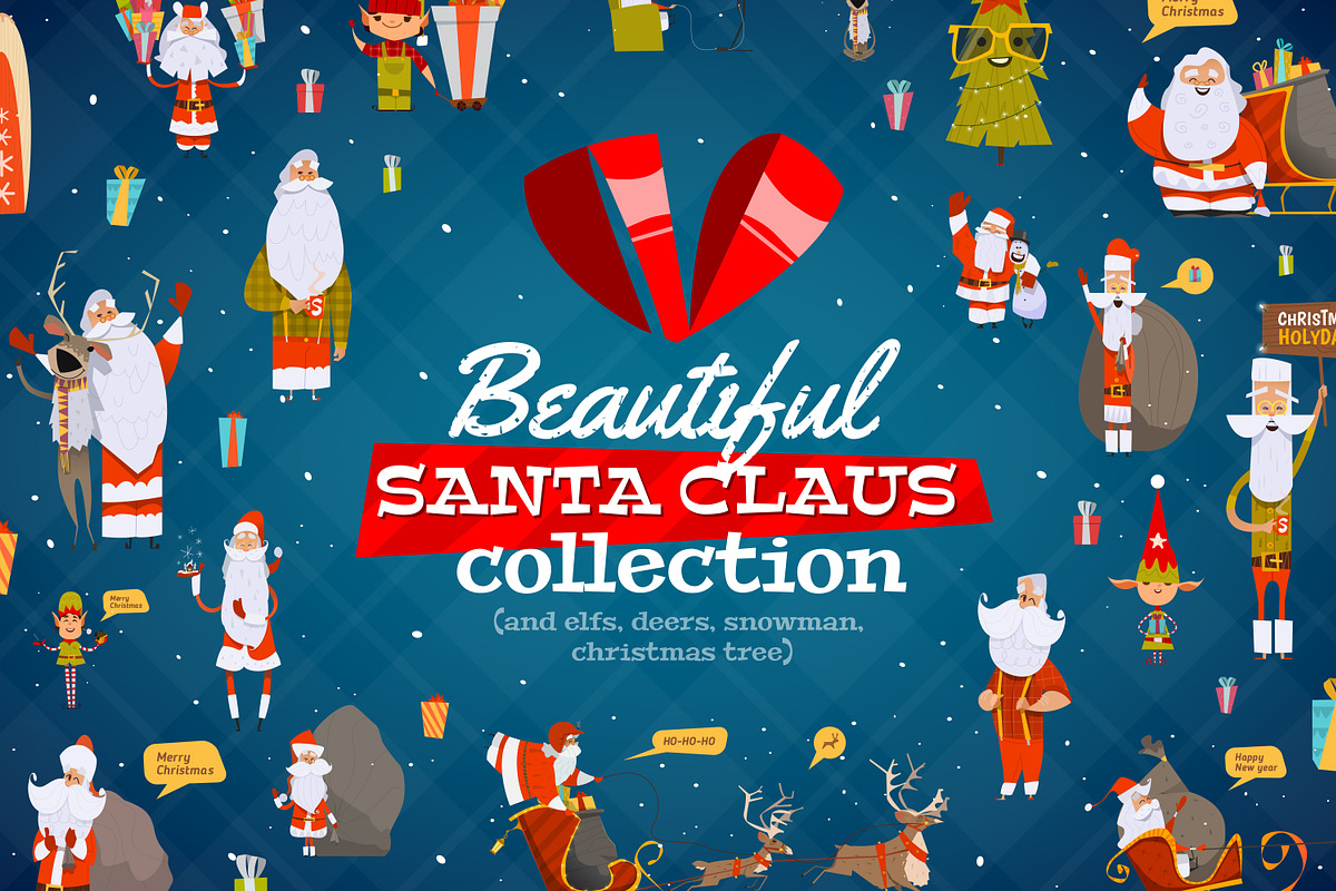 Beautiful Santa Claus collection, a Graphic by Drumcheg (Photo 1 of 3)