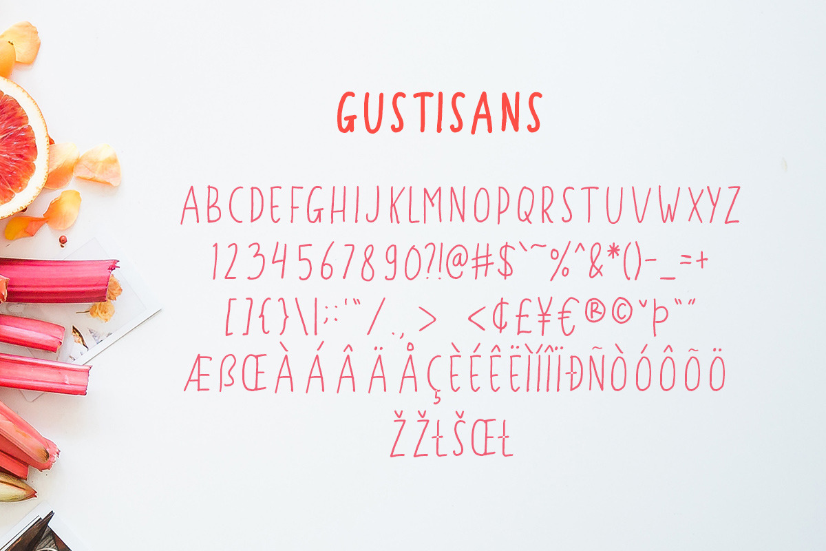 Gustisans - Font Family, a Sans Serif Font by Littlehand (Photo 9 of 9)