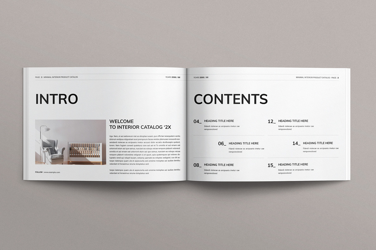 Minimal Product Catalog Layout, a Brochure Template by E-Type (Photo 2 of 7)