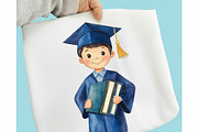 Watercolor Classic Graduation, a Seasonal Illustration by designcity5 (Thumbnail 3 of 5)