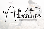 Adventure | Script Font, a Handwritten Font by Scratchones (Thumbnail 1 of 9)