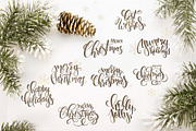 Christmas/New Year lettering bundle, an Object Graphic by catary art (Thumbnail 7 of 12)
