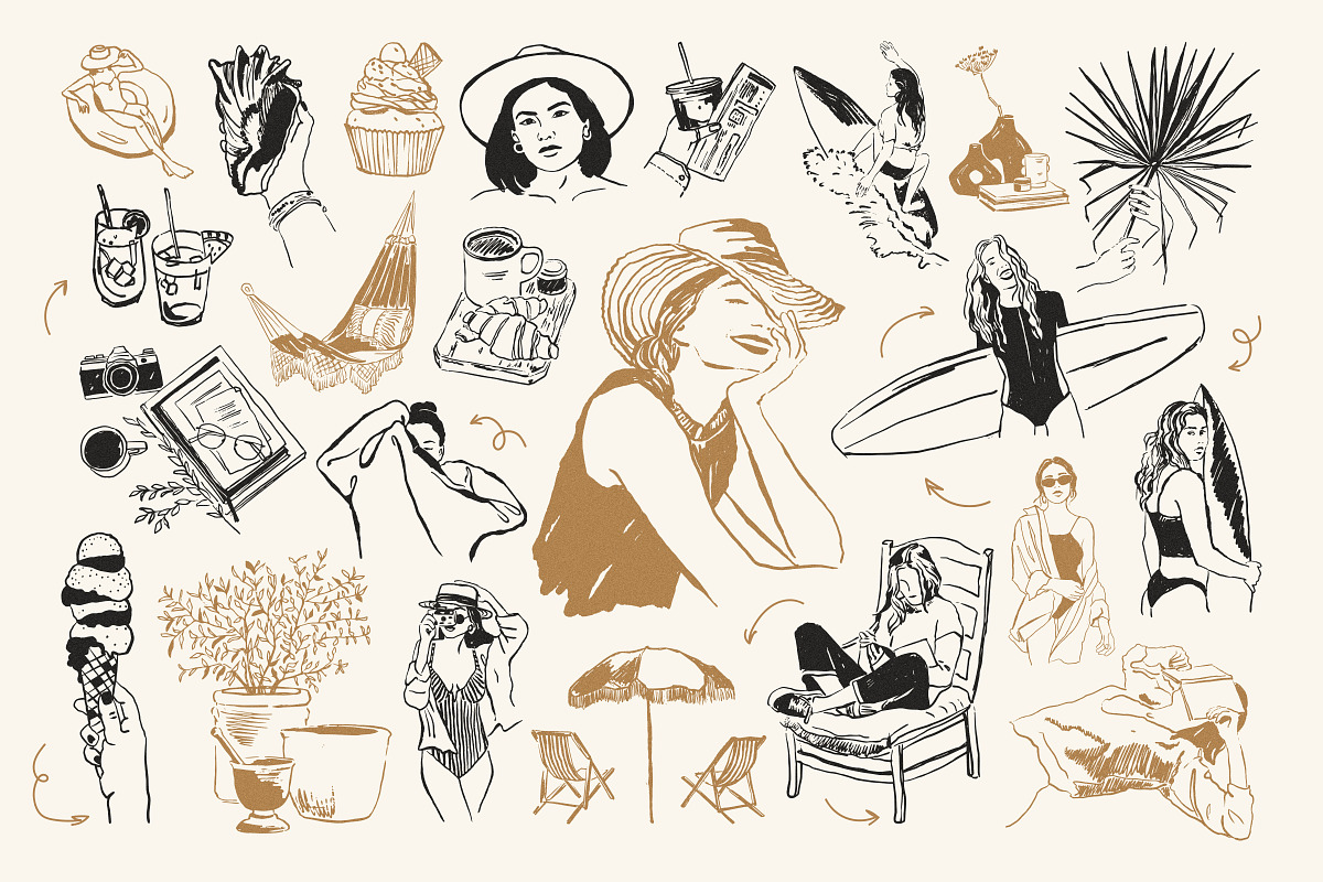 Travel Illustrations, an Object Graphic by iStar Design (Photo 5 of 13)