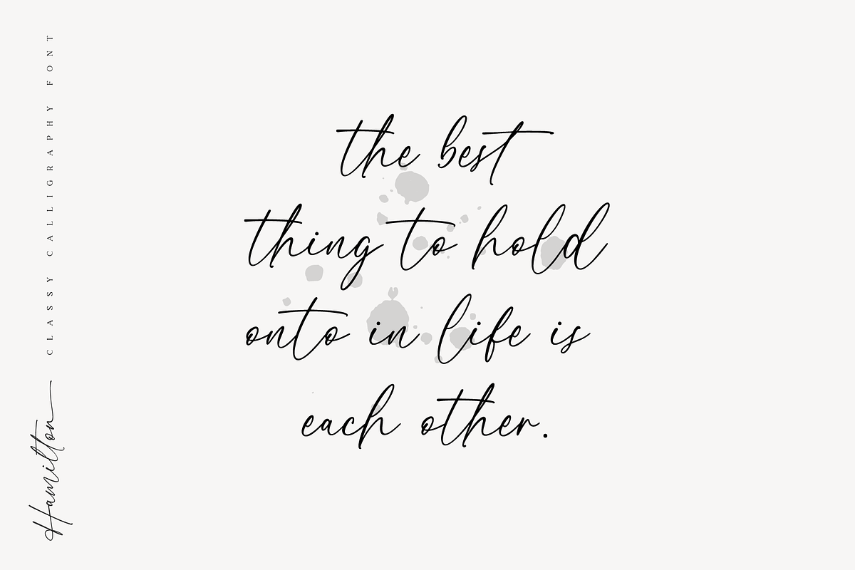 Hamilton // Classy Calligraphy Font, a Script Font by Pen Culture (Photo 3 of 12)