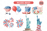 Little Fourth Of July Clipart Bundle, a Seasonal Illustration by TatiMockup (Thumbnail 5 of 7)