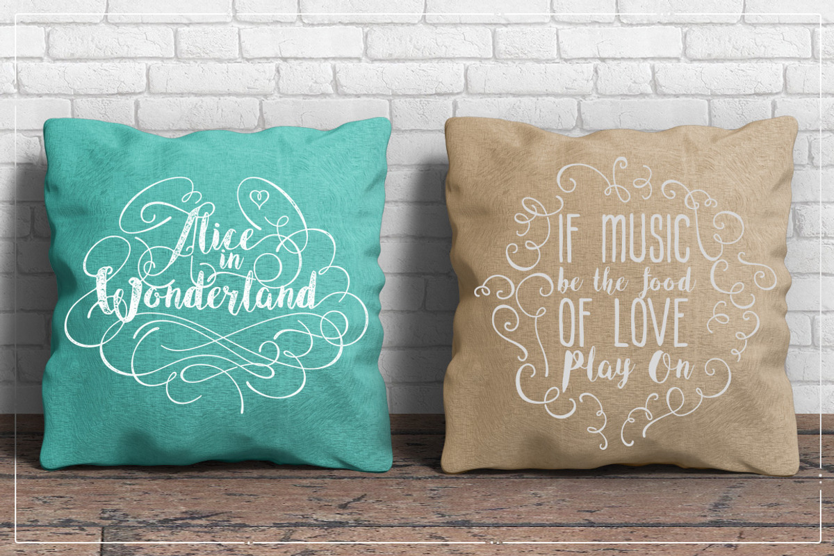 Angeline Font + SWASHES preview 4