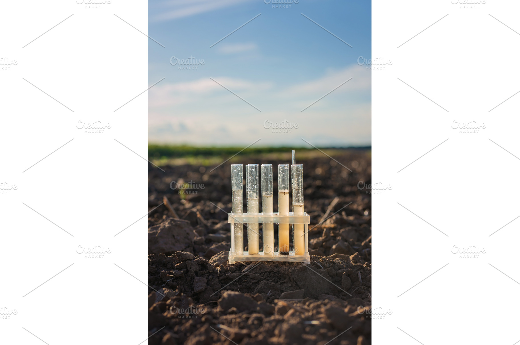 Field soil samples for analysis, a Technology Photo by yanadjana