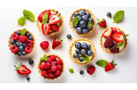 Tasty sweet tartlets berry natural, a Food & Drink Photo by Ylivdesign