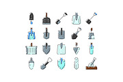 Shovels spades and trowels vector, an Object Graphic by pikepicture (Thumbnail 1 of 3)