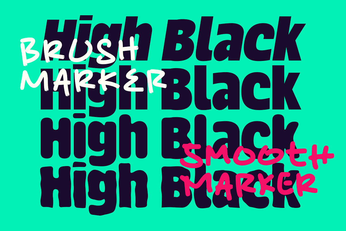 AZ High Black | A Pairing Font Duo, a Sans Serif Font by azetypestudios.com (Photo 9 of 17)