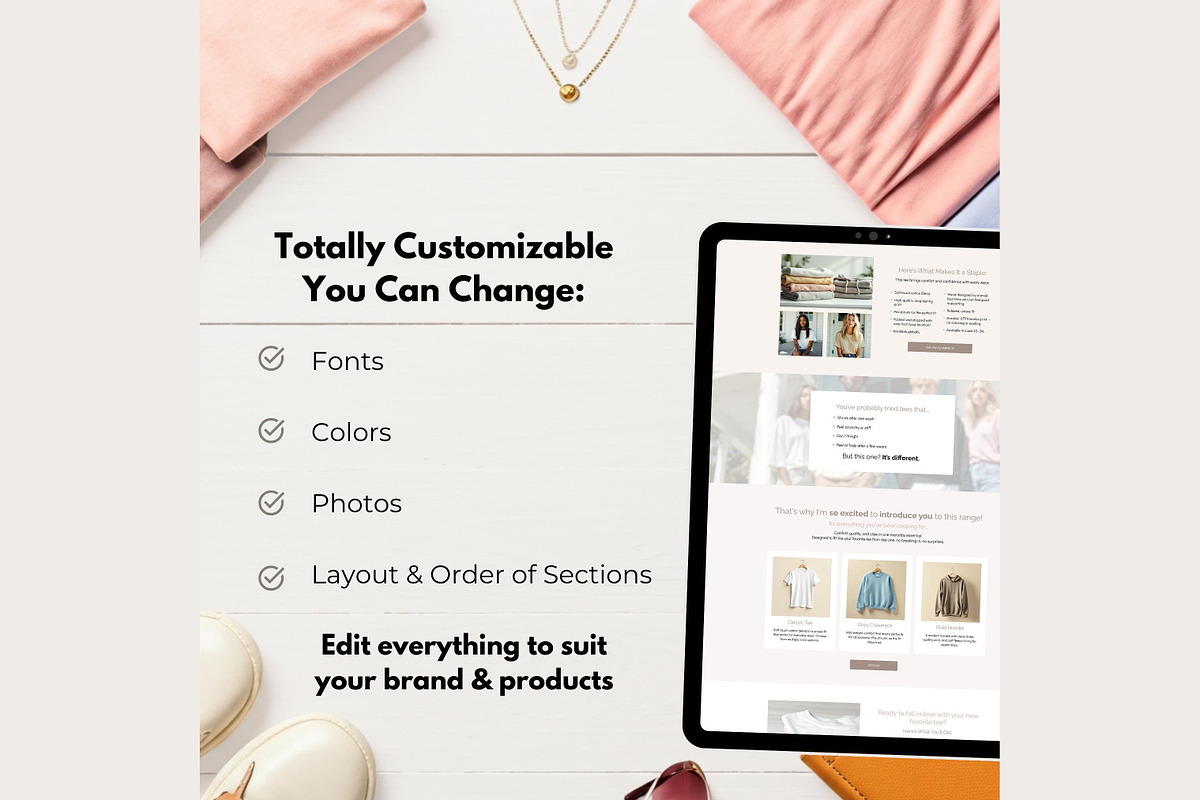 Systeme.io Tee Press Physical Funnel, a Landing Page Template by Hayley's Digital Hub (Photo 5 of 10)