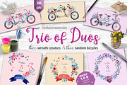 Wreath Creator Bundle&patterns, an Illustration by Gray Cat Graphics (Thumbnail 2 of 9)