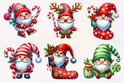 Christmas Gnome Clipart, an Illustration by Dream Creation (Thumbnail 6 of 7)