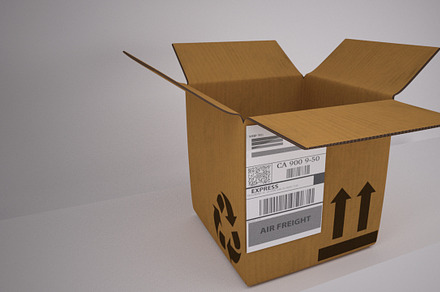 Cardboard Box [Rigged], an Object 3D Model by kjpargeterimages