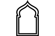 Minimal Islamic Arch Silhouette, an Object Graphic by Creativeshirt (Thumbnail 4 of 17)