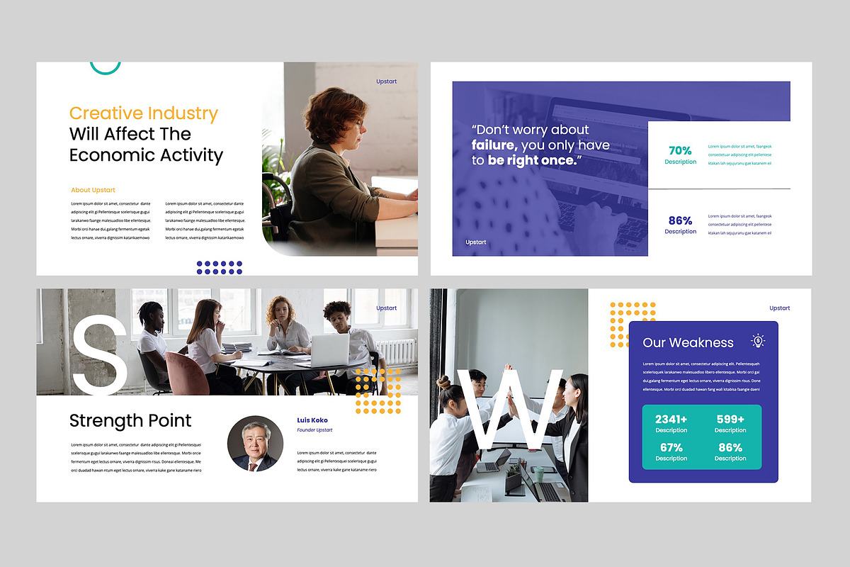 UPSTART - Powerpoint Template, a Presentation Template by rgbryand