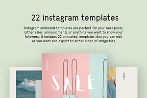 Instagram Animated Posts - Minimal