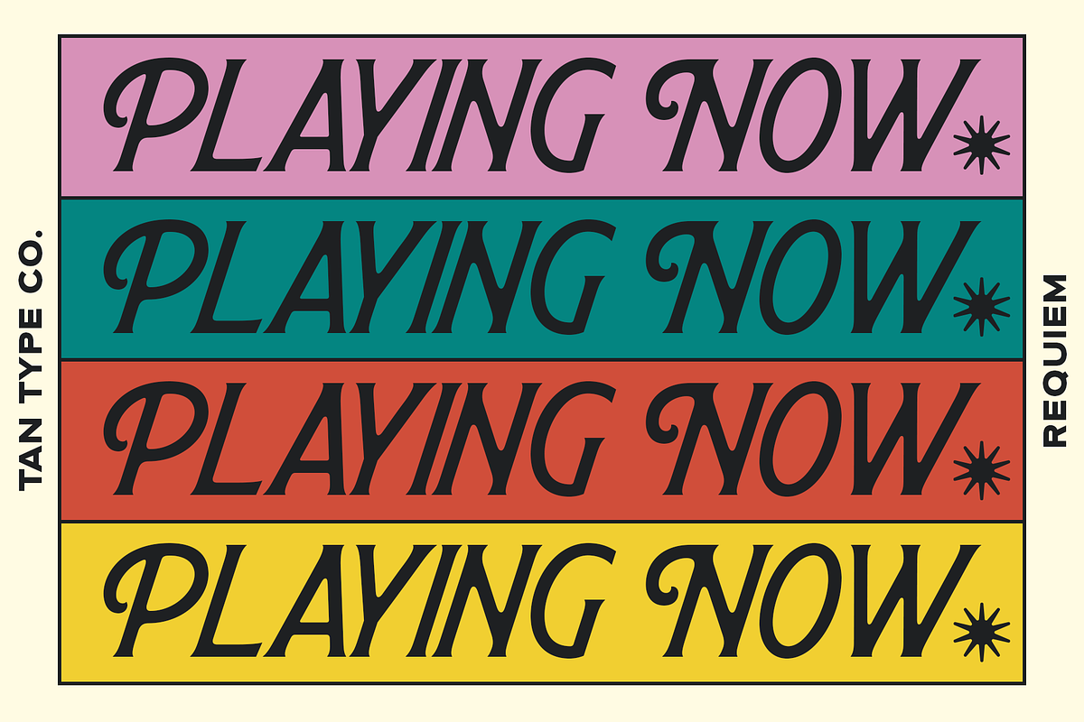 TAN - REQUIEM, a Serif Font by TanType (Photo 6 of 11)