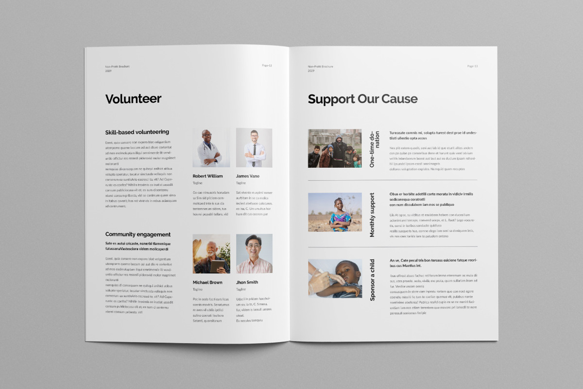 Nonprofit Charity Brochure | Canva, a Brochure Template by Pixelpick (Photo 7 of 9)
