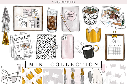 Planning Girlboss Clip Art & Papers