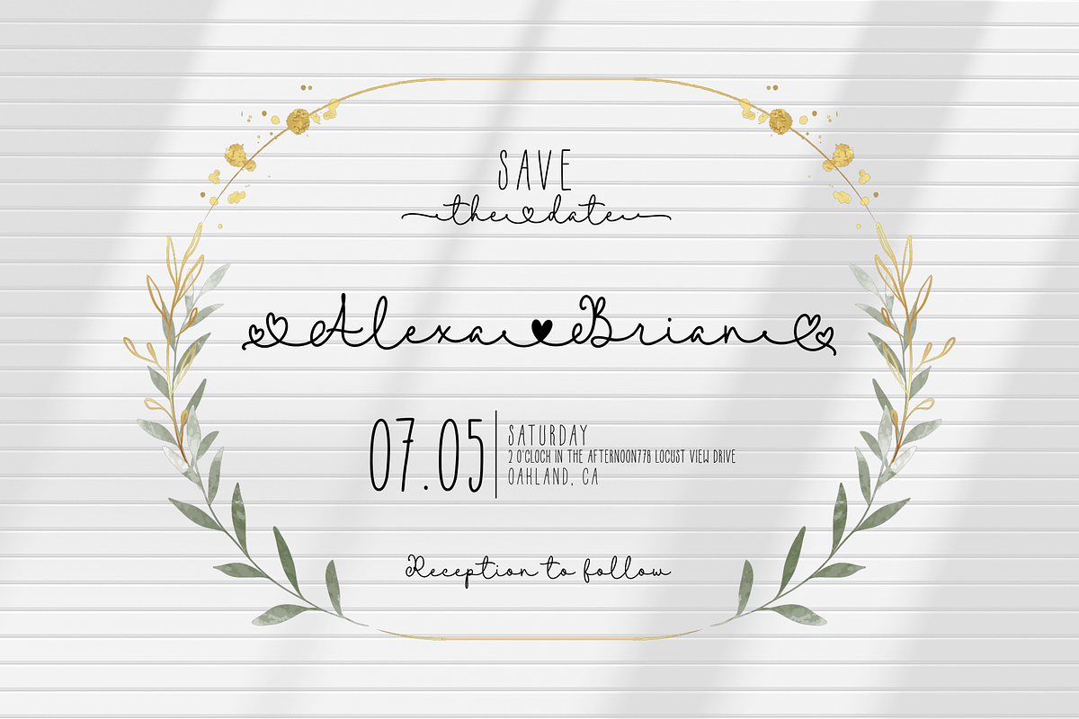 Romantic Valentine Font Duo, a Script Font by Ainun Jinan (Photo 5 of 11)