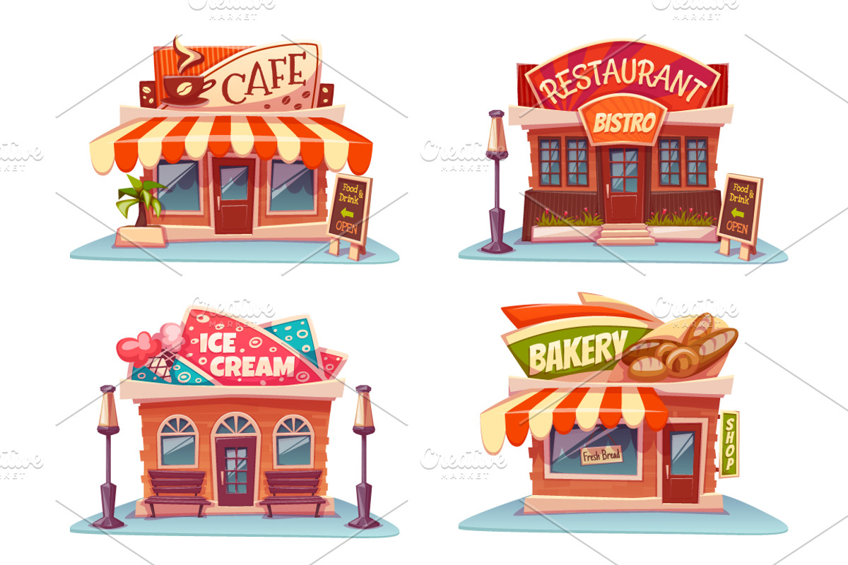 Vector set of flat boutique, a Work Illustration by Cattleya (Photo 2 of 4)