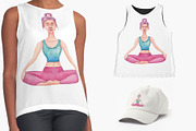 Watercolor Yoga Set, a Healthcare Illustration by Tabiti (Thumbnail 18 of 30)