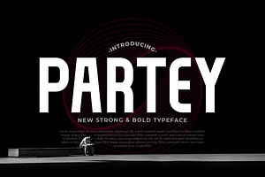 Partey Bold Display Typeface
