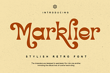 Marklier - Stylish Retro Font