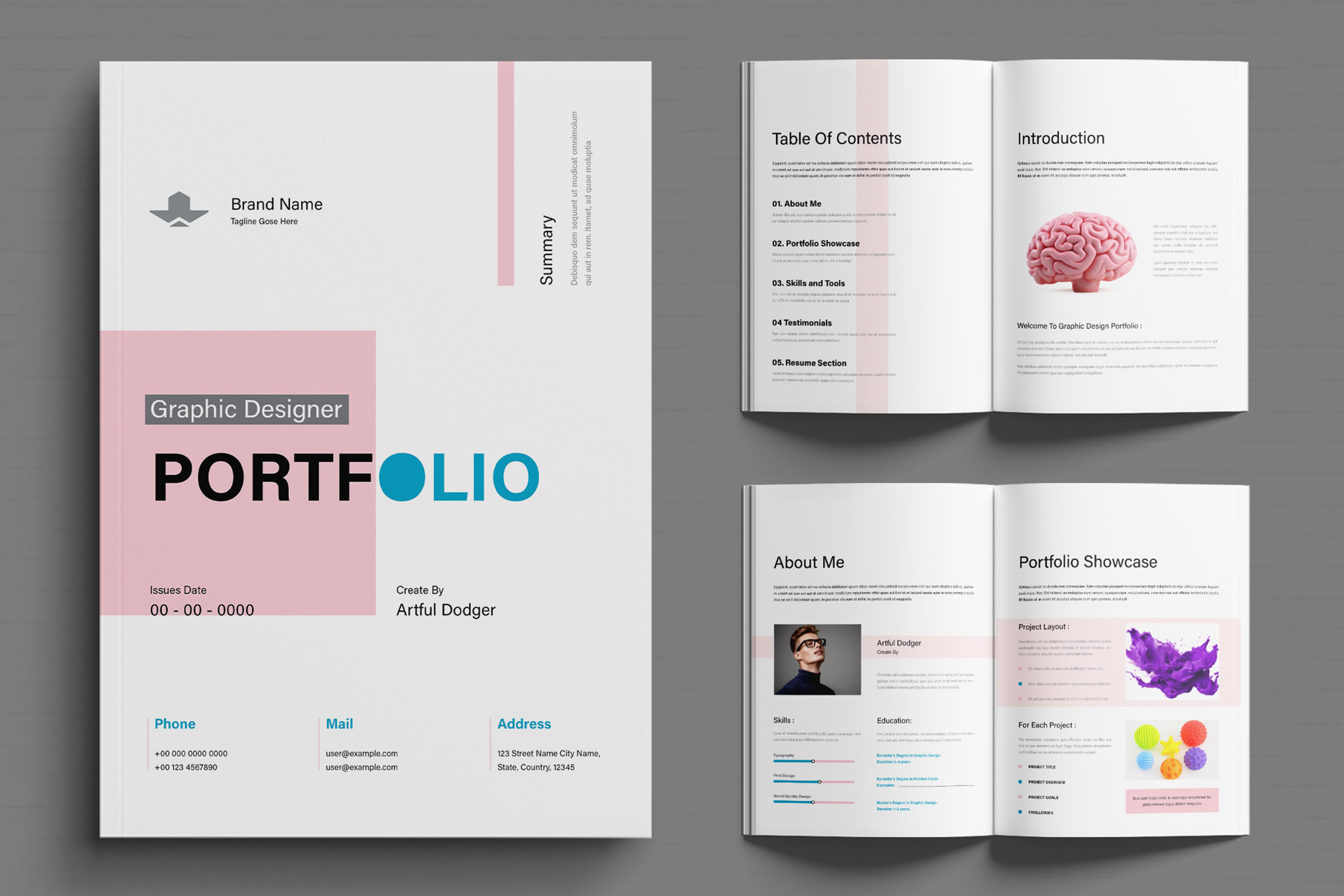 Modern Graphic Designer Portfolio