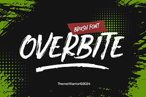 Overbite - Brush Font