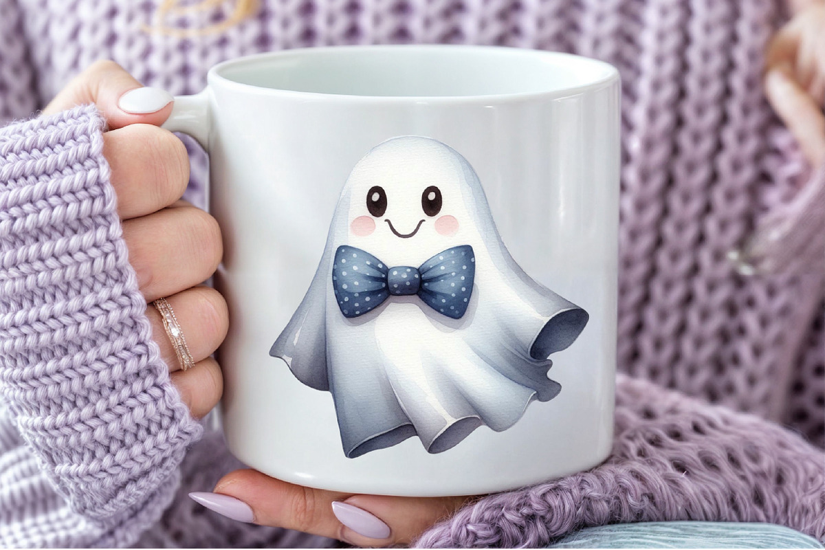 Halloween Ghost Clipart, an Illustration by Pixels.Craft (Photo 4 of 7)