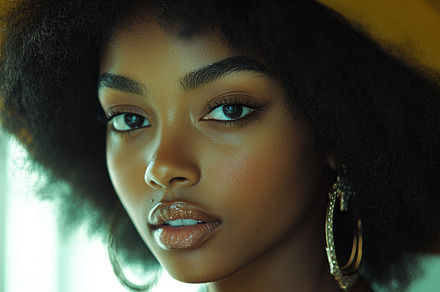 Stylish Portrait of a Woman in a Warm and Creative Atmosphere, a Photo by AS photostudio