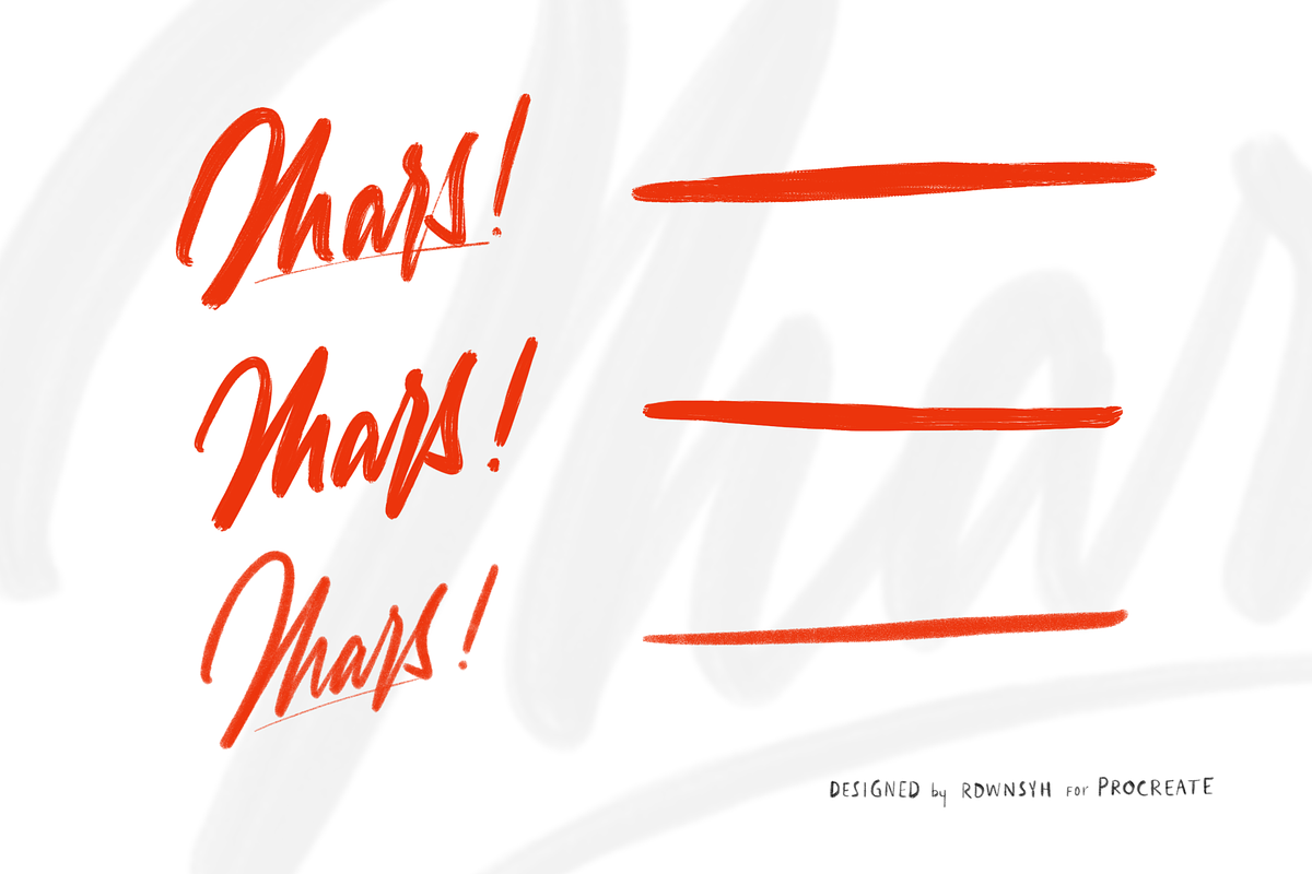 Mars Texture Brush for Procreate preview 3