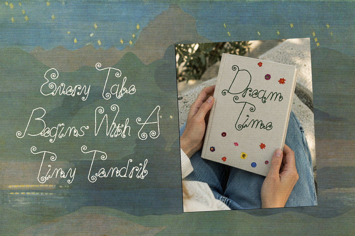 Tendril Tale - Monoline Display Font, a Handwritten Font by Lilithcollageart (Photo 9 of 10)
