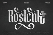 Roslenk - Blalckletter Font, a Blackletter Font by Flawless And Co (Thumbnail 1 of 10)