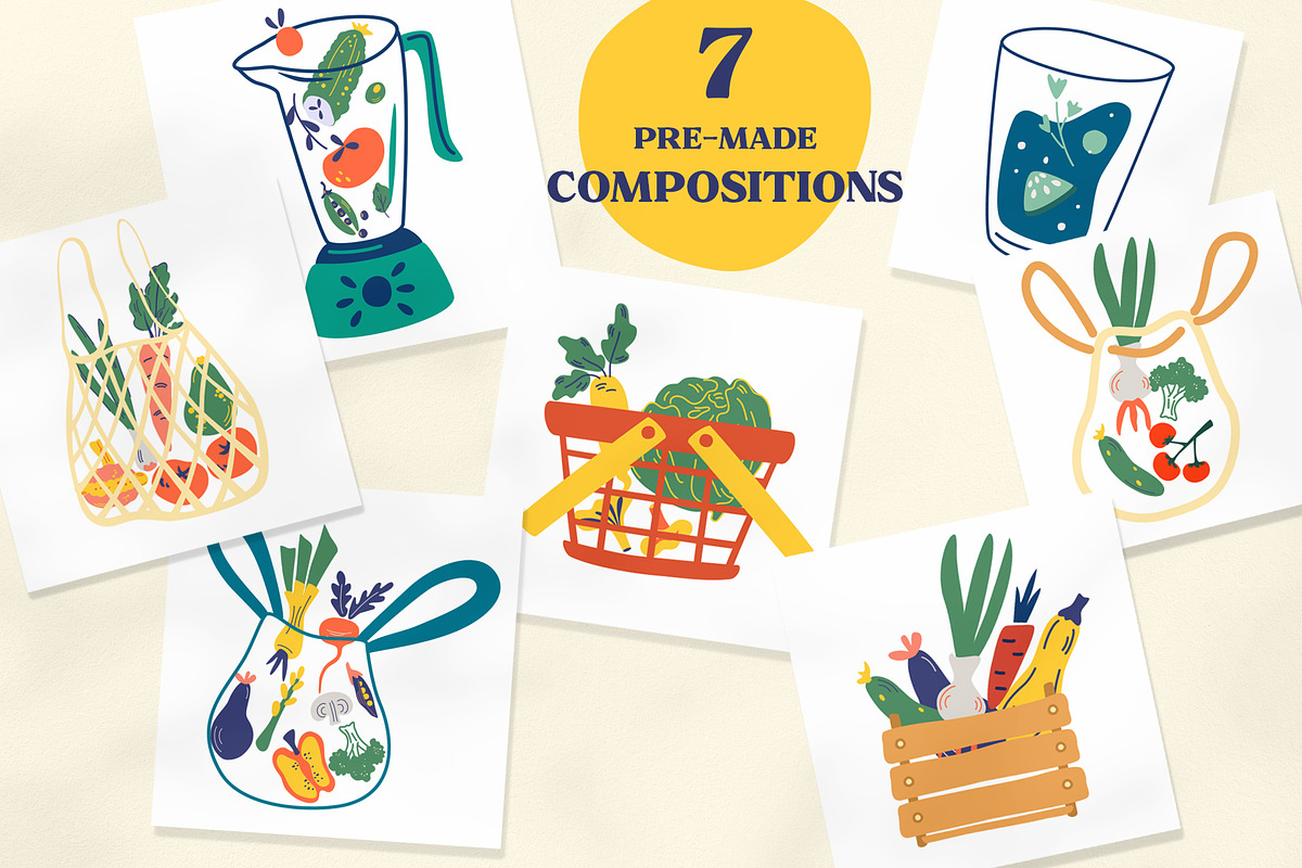Vegetables farm collection, an Object Graphic by PawLoveArt (Photo 5 of 12)