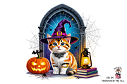 Halloween Cat PNG Bundle, a Graphic by Rina Akther (Thumbnail 4 of 11)