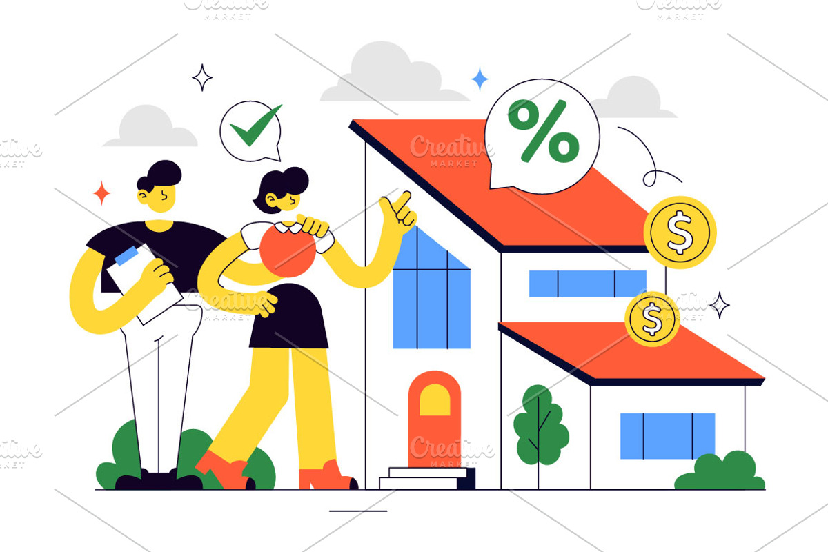 10 Home Loan Illustration, a Person Illustration by denayunebgt (Photo 4 of 4)
