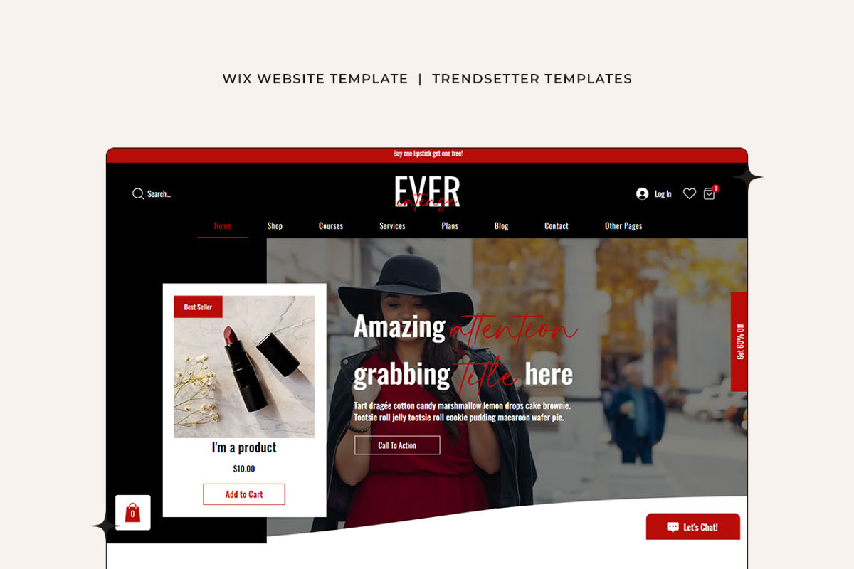 EverIntense Wix Website Template, a Wix Template by Girl Boss From Home (Photo 1 of 6)