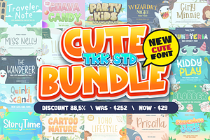 Cute Font Bundle - SALE