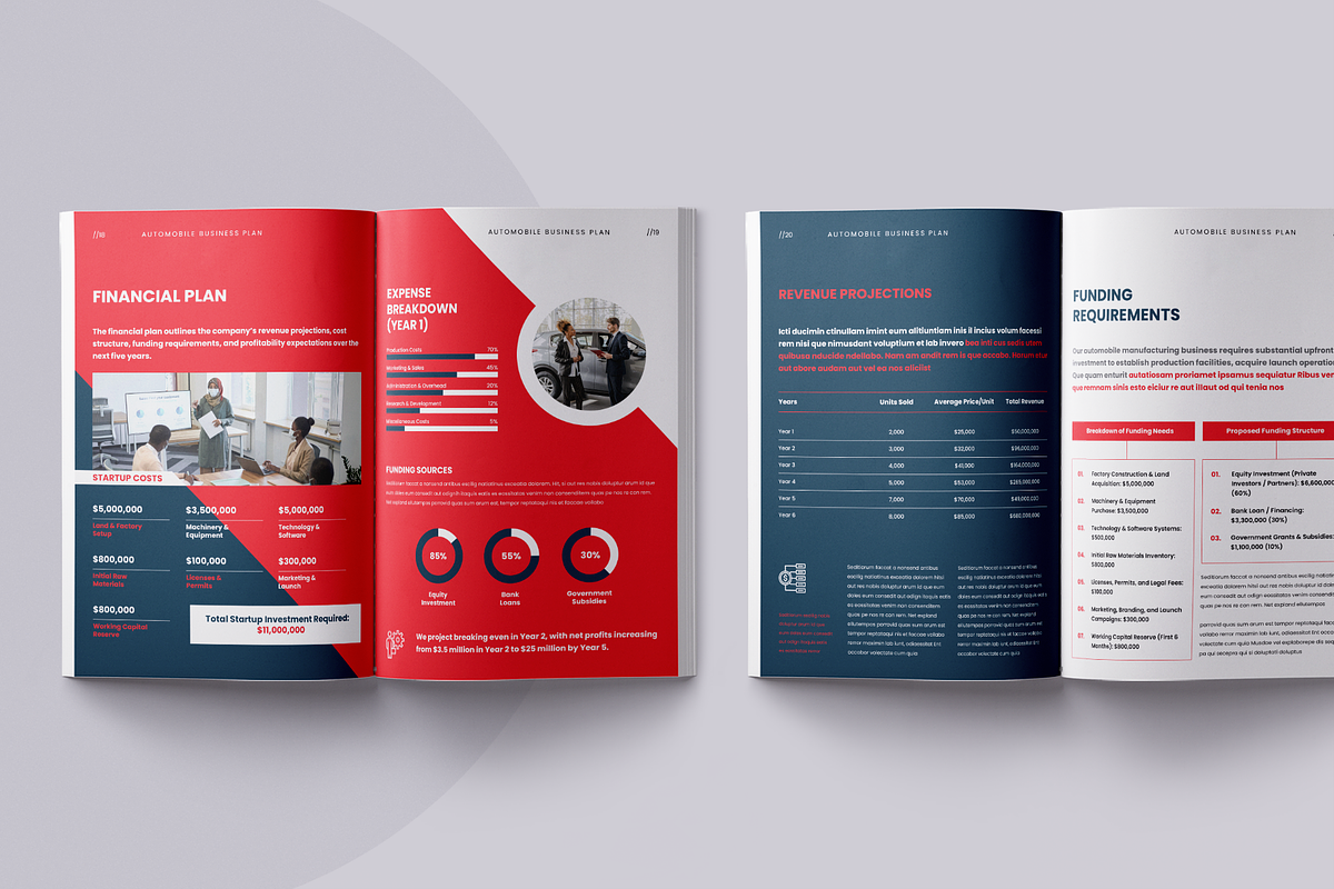Automobile Business Plan | Canva, a Brochure Template by ArtisticLand (Photo 9 of 11)