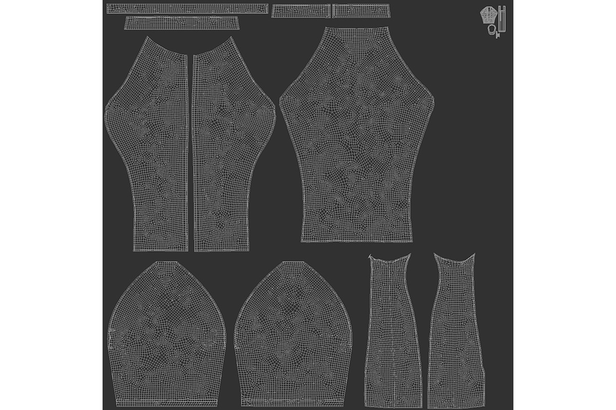 White Men Cycling Jersey 3D Model, an Object 3D Model by rebrandy (Photo 7 of 10)