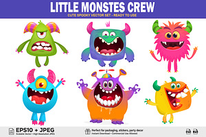 Fluffy Monsters - 6 Cute Monsters