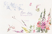 Bon Matin Watercolor Floral Clip Art, a Decorative Illustration by whiteheartdesign (Thumbnail 18 of 18)