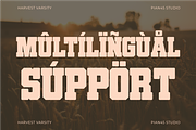 Harvest Varsity - Slab Serif Font, a Slab Serif Font by Pian45 Studio (Thumbnail 7 of 8)