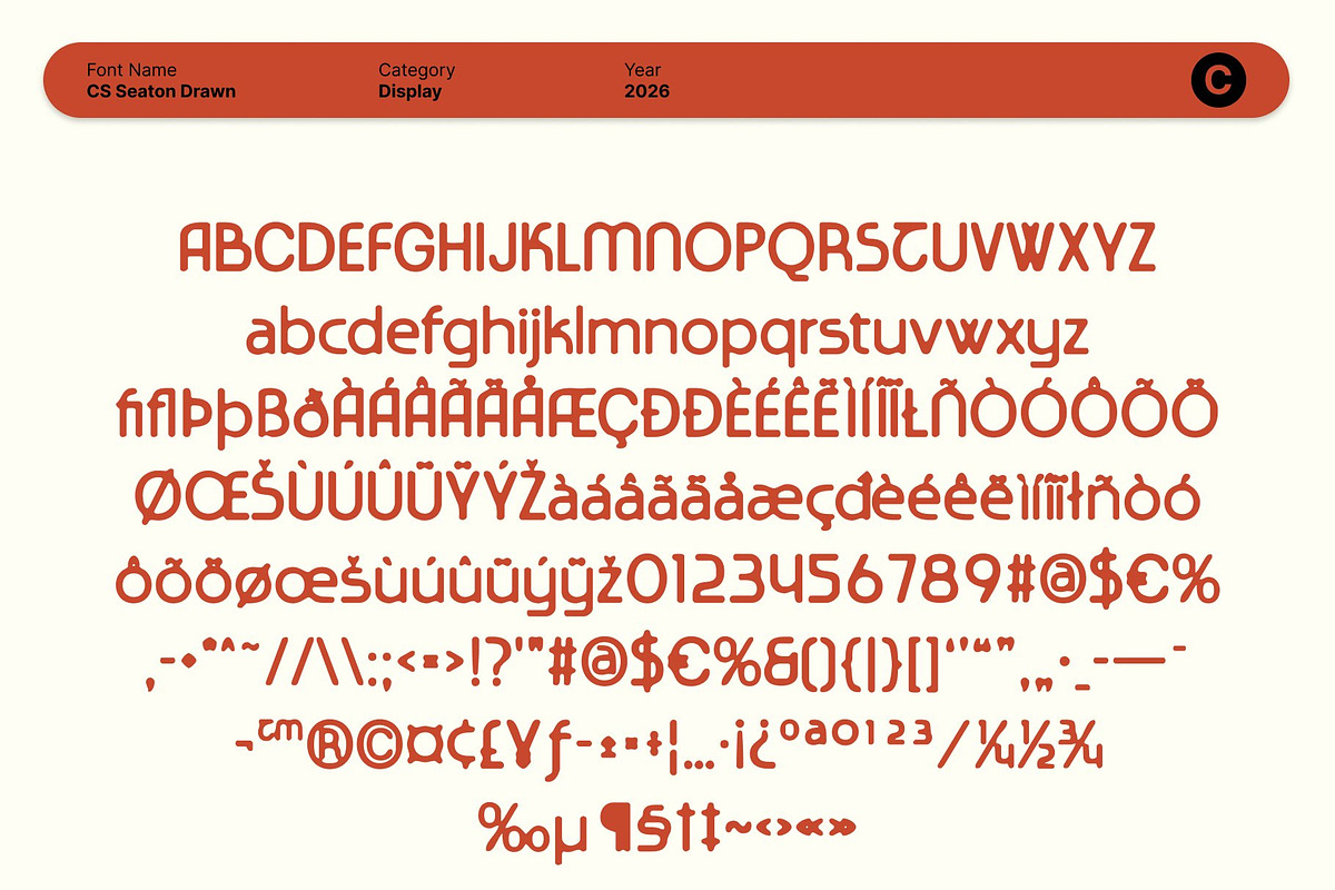 CS Seaton Drawn, a Sans Serif Font by Craft Supply Co. (Photo 8 of 8)