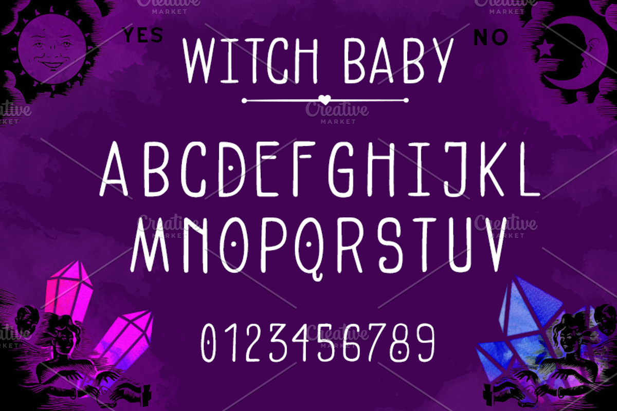Witch Baby Font, a Font by sarahtypes (Photo 2 of 3)