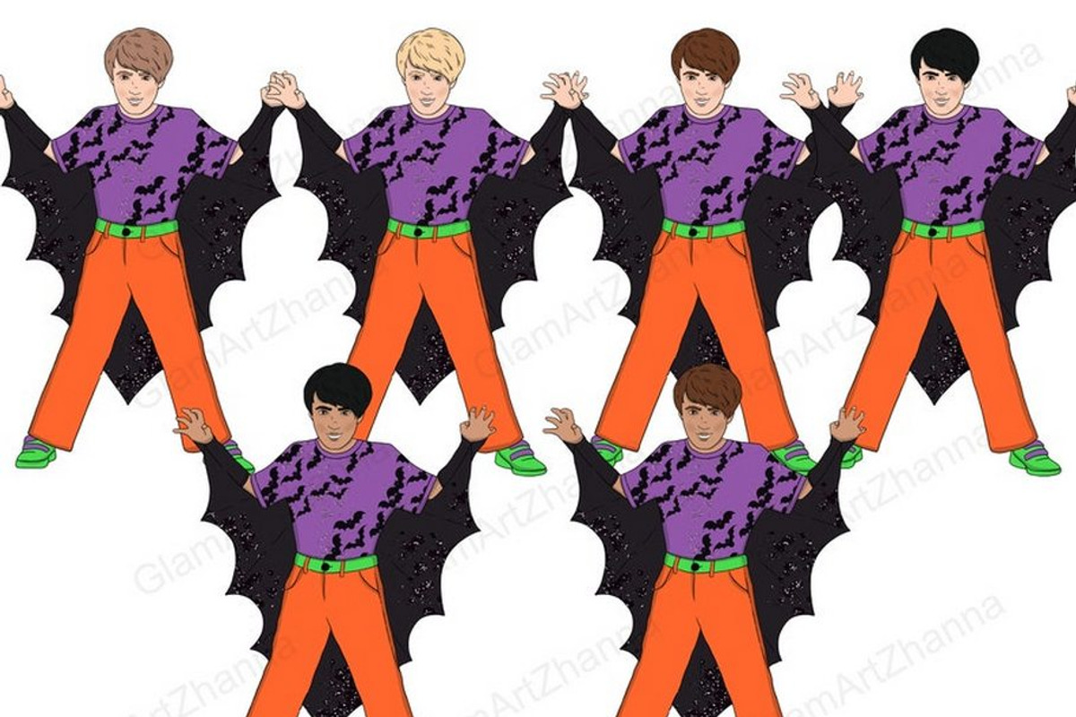 Boo Girls And Children Clipart, a Person Illustration by GlamArtZhanna (Photo 5 of 5)